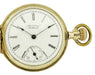 American Waltham Ladies 0 Size Pocket Watch in 14 Karat Gold Hunter Case