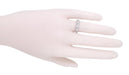 Art Deco Preston Antique Diamond Wedding Band in Platinum - Size 6