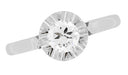 1950's Retro Moderne Buttercup Vintage Diamond Engagement Ring in Platinum