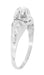 Kensley Art Deco Buttercup Vintage Diamond Engagement Ring in Platinum