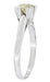 Clarissa 1950's Retro Vintage Faint Yellow Diamond Engagement Ring in Platinum