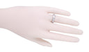 Forestville Art Deco Vintage Diamond Wedding Band in Platinum - Size 6