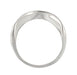 Curved Engraved Art Deco Vintage Style Scrolls Wedding Ring in 14K or 18K White Gold