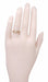 14 Karat Rose Gold Art Deco Engraved Wheat Thin Curved Wedding Ring