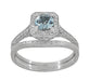 Art Deco Engraved Wheat Thin Curved Wedding Ring in White Gold