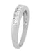 Allendra 1980's Vintage Platinum Diamond Wedding Ring with Channel Set Round and Baguette Diamonds