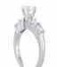 1960's Floating Diamonds Vintage Engagement Ring in Platinum