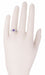 Art Deco Filigree Scrolls Engraved Amethyst Engagement Ring in 14 Karat White Gold