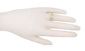 Filigree Edwardian White Sapphire Ring in 14 Karat Yellow Gold