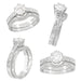 Art Deco 1.50 - 1.75 Carat Vintage Filigree Scrolls Crown Engagement Ring Setting in Palladium for a Round Stone
