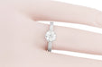 Art Deco Filigree Scrolls Tiara Crown 1.25 Carat Solitaire Diamond Engraved Engagement Ring in White Gold