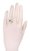 Yellow Gold Art Deco Filigree Engraved Emerald and Diamond Engagement Ring