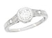 Mayfair Art Deco Platinum Filigree Diamond Engagement Ring