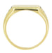 Enameled Antique Signet Ring in 10 Karat Gold