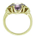 Victorian Square Lilac Amethyst Ring in 14 Karat Yellow Gold