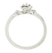 1950's Retro Moderne Rose Diamond Promise Ring in White Gold - 14K or 10K