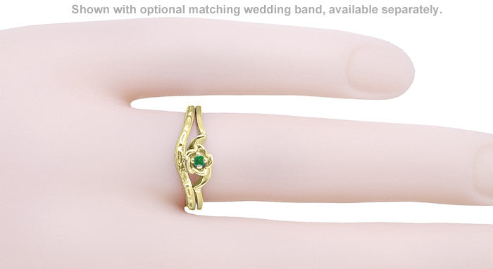 R377YE with matching wedding band on hand