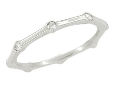 Platinum and Diamond Galaxy Wedding Ring - Size 6