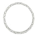 Vintage Inspired Art Deco Floral Geometric Carved Wedding Band in Platinum - SIze 6.5