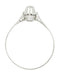 Petite Diamond Filigree Buttercup Ring in 18 Karat White Gold