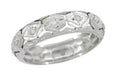 Roton Art Deco Vintage Diamond Eternity Ring in Platinum - Size 6.5
