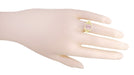 Emerald Cut Morganite Filigree Edwardian Engagement Ring in 14 Karat Yellow Gold