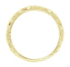 Yellow Gold Art Deco Antique Scrolls Wedding Band