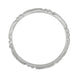 Art Deco Beads and Bars Thin Wedding Band in 14K White Gold