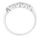 1960's Mod Enameled Flowers Ring in 14 Karat White Gold