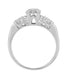 Arden 1950's Vintage Diamond Engagement Ring in 18 Karat White Gold