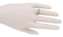 1950's Westford Two Tone Vintage Diamond Bridal Ring Set in 10K Yellow and White Gold