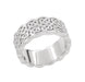 Heirloom Celtic Knot Wide Wedding Band in 14 Karat White Gold - 8.3mm Wide