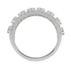 Galaxy of Love Diamond Anniversary / Wedding Band in 14 Karat White Gold - 7mm Wide