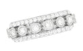 Galaxy of Love Diamond Anniversary / Wedding Band in 14 Karat White Gold - 7mm Wide