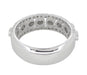 Galaxy of Love Diamond Anniversary / Wedding Band in 14 Karat White Gold - 7mm Wide