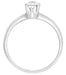 Breana Vintage Heirloom Square Illusion Diamond Engagement Ring in 14 Karat White Gold