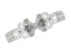 Art Deco Fleur De Lis Princess Cut 1 Carat Diamond Engagement Ring Setting in 14 Karat White Gold