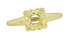 Yellow Gold 1940's Retro Modern Vintage Box Illusion Ring Setting - R849Y
