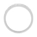 Jadan Mid Century Modern Vintage Style Men's Diamond Wedding Band in White Gold - 10K, 14K, or 18K