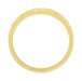 Jadan 1950's Vintage Design Gent's Diamond Wedding Band in Yellow Gold