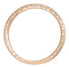 Art Deco Vintage Engraved Wheat Diamond Wedding Band in 14K Rose Gold ( Pink Gold )
