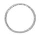 Art Deco Engraved Wheat Wedding Band in 10 Karat White Gold