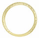 Art Deco Vintage Engraved Wheat Yellow Gold Diamond Wedding Band