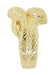 Vintage Inspired Men's Double Serpent Snake Ring with Diamond Eyes in 14 Karat Yellow Gold