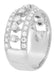 Galaxy of Diamonds Wide Anniversary Band in 18 Karat White Gold - Vintage Mid Century Design