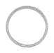 Art Deco Flowers Antique Engraved Thin Wedding Ring in 14 Karat White Gold