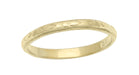 Vintage Floral Engraved Baby Ring in 10 Karat Yellow Gold | Art Deco Circa 1920's