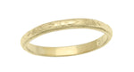 Vintage Floral Engraved Baby Ring in 10 Karat Yellow Gold | Art Deco Circa 1920's