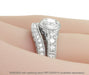 Art Deco Filigree Flowers and Scrolls Engraved 1/4 Carat Diamond Engagement Ring in 14 Karat White Gold