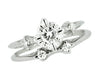 Retro Moderne Galaxy Wedding Set in 14 Karat White Gold